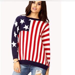 american  flag sweater